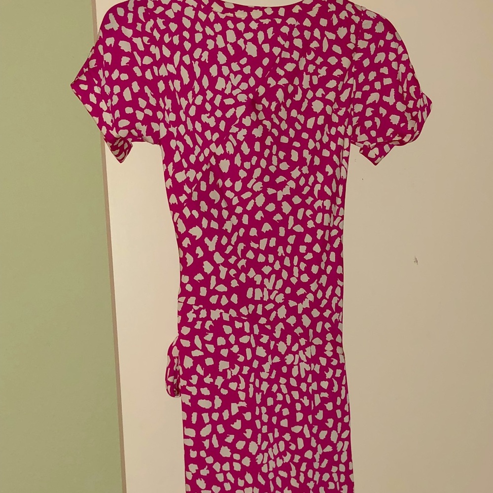 Pink & White Diane Avon Furstenberg dress